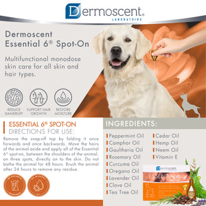 Dermoscent Essential 6 Spot-On for Dogs - Multifunctional Skin Care Formula